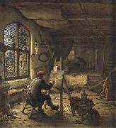 Adriaen van ostade The Painter in his Studio oil painting